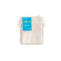 12 Sachets cadeau en lin & polyester - Créalia - 9 x 12cm