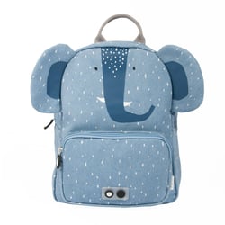 Sac à dos maternelle Trixie Baby - Bleu - Mme Eléphant - 1 compartiment
