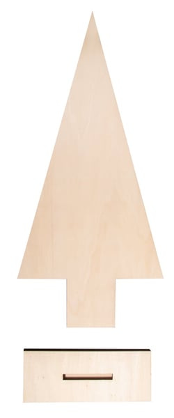 Sapin de Noël en bois - 49,3 cm