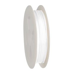 Ruban de satin 1.5 mm- Blanc - Vendu au décimètre