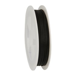 Ruban de satin 1.5 mm- Noir - Vendu au décimètre