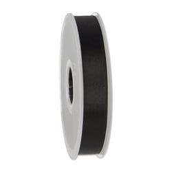 Ruban Satin Double-Face 15mm - Noir