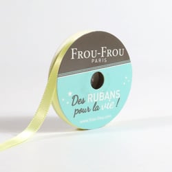 Bobinette Frou-Frou - 6 m x 6 mm - Satin double face - Fleur d'oliviers