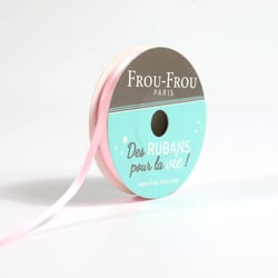 Bobinette ruban satin double face Frou-Frou - 800 x 0,3 cm - Petale de rose