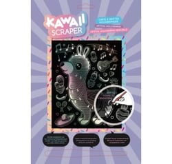 Scraper holographique Kawaii - Lama musicien