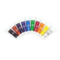 Lot de 10 tubes de peinture gouache Cultura - 10 ml