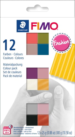 Set de 12 demi-pains Fimo Soft Fashion - 25 g