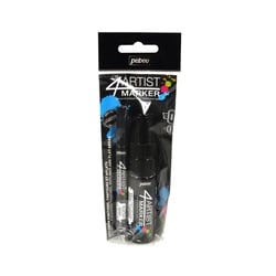 2 marqueurs 4Artist marker Pébéo à pointes 2 et 8 mm - noir