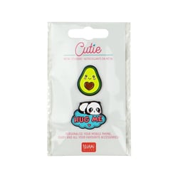 Lot de 2 autocollants métal Legami - Câlins : avocat et panda