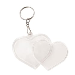 SET 2 PORTE CLE COEUR PLAST SET 2 PORTE CLE COEUR PLAST