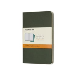 3 cahiers - 9 x 14 cm - Ligné - vert - Moleskine