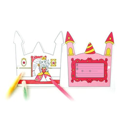 Lot de 6 cartes d'anniversaire «Princesse»