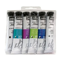 6 tubes 20 ml de peinture acrylique Studio Pébéo