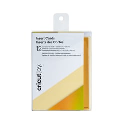 Lot de 12 inserts de cartes Cricut Joy ™- Or holographique - 10,7 x 13,9 cm