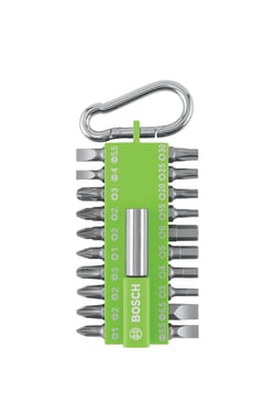 Set de 21 embouts porte clés - Vert