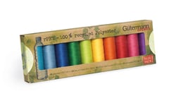 Fils à coudre Gütermann - RPET - Couleurs assorties - 10 bobines