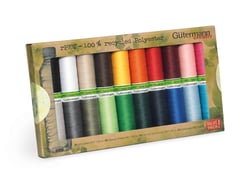 Lot de 20 bobines de fil Pour Tout Coudre Gütermann - Multicolore
