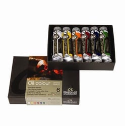 6 tubes de peinture à l'huile - Rembrandt