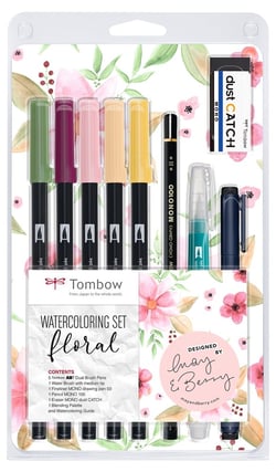 Set d'aquarelle Tombow - Floral