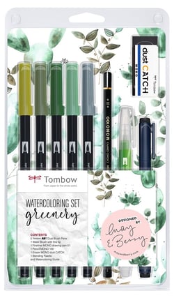 Set d'aquarelle Tombow - Greenery