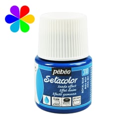 Pot 45 ml peinture tissu Pébéo Setacolor Daim - Bleu roy