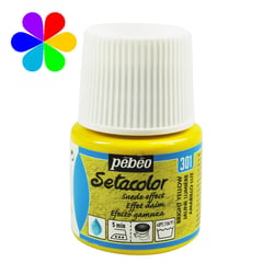 Pot 45 ml peinture tissu Pébéo Setacolor Daim - Jaune