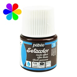 Pot 45 ml peinture tissu Pébéo Setacolor Daim - Marron