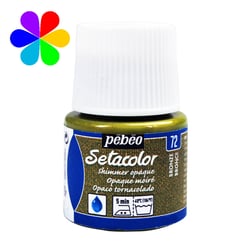 Pot 45 ml peinture tissu Pébéo Setacolor Opaque - Bronze moiré