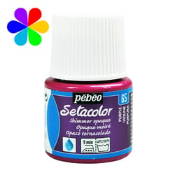 Pot 45 ml peinture tissu Pébéo Setacolor Opaque - Violine moiré