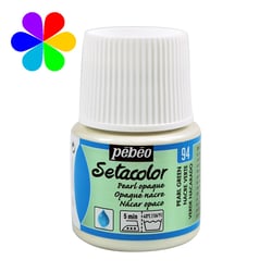 Pot 45 ml peinture tissu Pébéo Setacolor - Nacré vert - Opaque