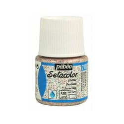 Pot 45 ml peinture tissu Pébéo Setacolor Pailleté - Multicolore