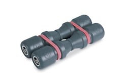 Latin Percussion Duoshake Medium - Shaker - en 2 parties - 6.5" - gris
