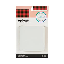 Lot de 4 sous-verres Cricut™ - Infusible Ink - Liège - 9,5 x 9,5 cm