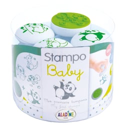 Tampons ergonomiques Aladine - Stampo Baby Animaux - 4 pièces + 1 encreur
