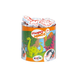 Tampons en mousse Aladine - Stampo'minos Dinosaure - 10 pièces + 1 encreur