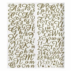 STICKERS ALPHA MIN GLIT OR STICKER ALPHA ANGL OR PAILLET