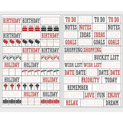 Stickers Symboles évènements - My planner