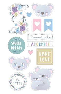Planche stickers Puffy - Little baby