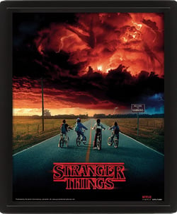 Stranger things cadre 3d lenticulaire mind flayer