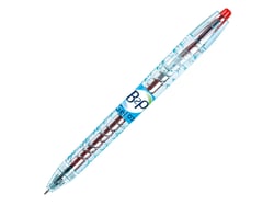 Stylo roller rétractable Pilot - B2P Gel - Rouge - Pointe moyenne