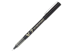 Stylo roller Pilot - Hi-Tecpoint V7 - Noir - Pointe moyenne
