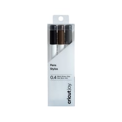 Lot de 3 stylos Cricut Joy™ - Noir mat - Pointe fine