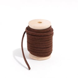 Lacet suédine 3 mm x 5 m Créalia - Marron