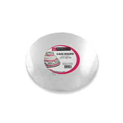 Carton rond - argent - diamètre 25cm - Gatodéco