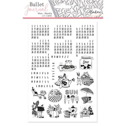 Stampo bullet journal mois universels