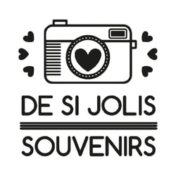 Tampon clear stamp + bloc - De si jolis souvenirs