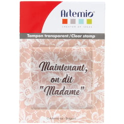 Tampon transparent Maintenant on dit "Madame"
