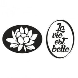 Tampons pour savons - La vie est belle et nénuphar