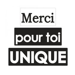 Tampons pour savons - merci, pour toi et unique