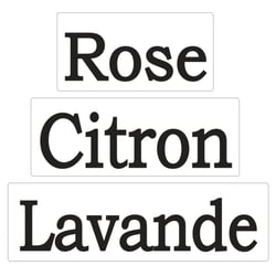 Tampons rose citron lavande savon